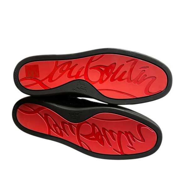 CHRISTIAN LOUBOUTIN RARE Louis Crystal Strass Logo High Top Sneaker RETAIL 3,195 - Picture 9 of 12